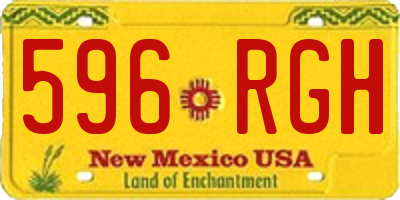 NM license plate 596RGH