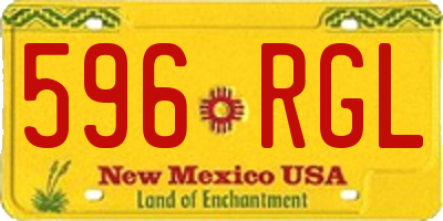 NM license plate 596RGL