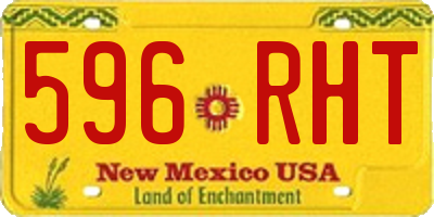 NM license plate 596RHT