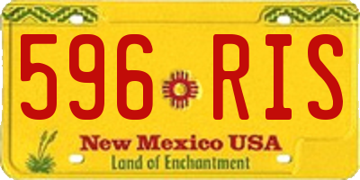 NM license plate 596RIS