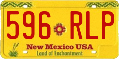 NM license plate 596RLP