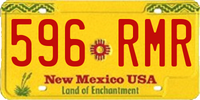 NM license plate 596RMR