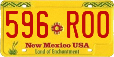 NM license plate 596ROO