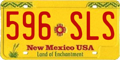 NM license plate 596SLS