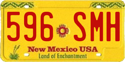 NM license plate 596SMH