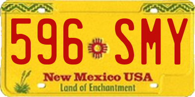 NM license plate 596SMY