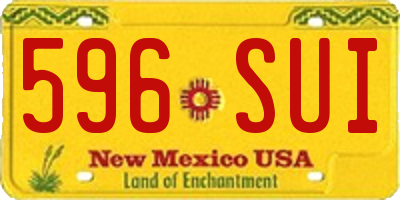NM license plate 596SUI