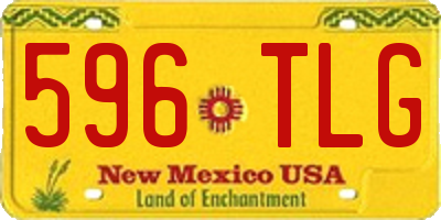 NM license plate 596TLG