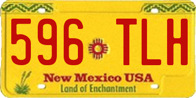 NM license plate 596TLH