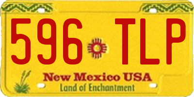 NM license plate 596TLP