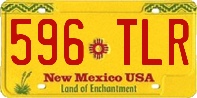 NM license plate 596TLR