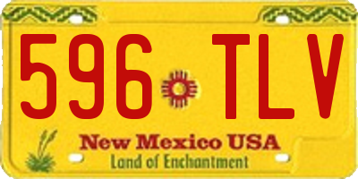 NM license plate 596TLV