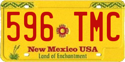 NM license plate 596TMC