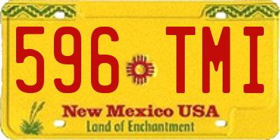 NM license plate 596TMI