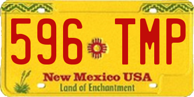 NM license plate 596TMP