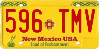 NM license plate 596TMV