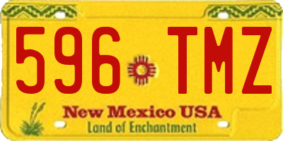 NM license plate 596TMZ