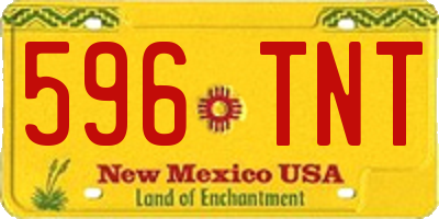 NM license plate 596TNT