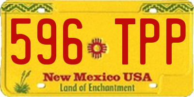 NM license plate 596TPP