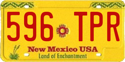 NM license plate 596TPR
