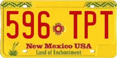 NM license plate 596TPT