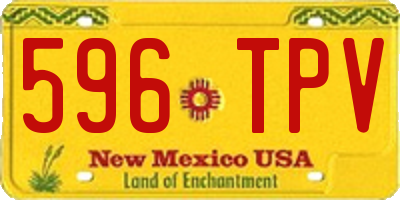 NM license plate 596TPV