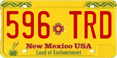 NM license plate 596TRD