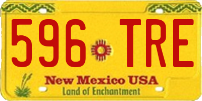 NM license plate 596TRE