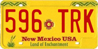 NM license plate 596TRK
