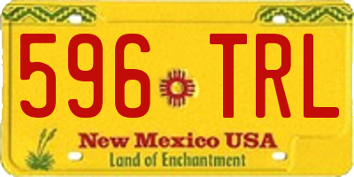 NM license plate 596TRL