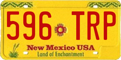 NM license plate 596TRP
