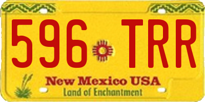 NM license plate 596TRR