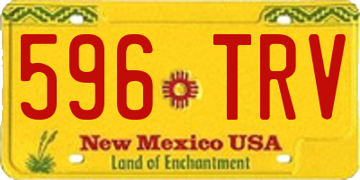 NM license plate 596TRV
