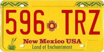 NM license plate 596TRZ