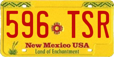 NM license plate 596TSR