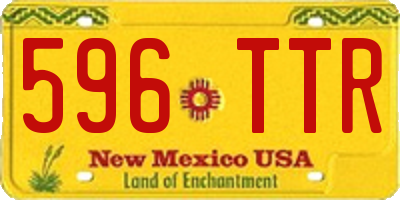 NM license plate 596TTR