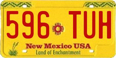 NM license plate 596TUH