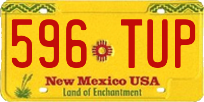 NM license plate 596TUP