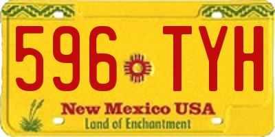 NM license plate 596TYH