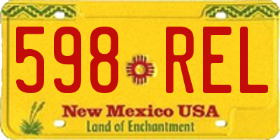 NM license plate 598REL