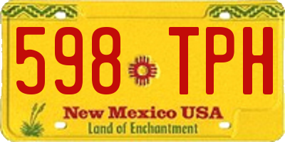 NM license plate 598TPH