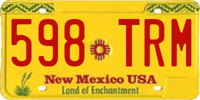 NM license plate 598TRM