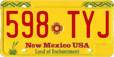 NM license plate 598TYJ