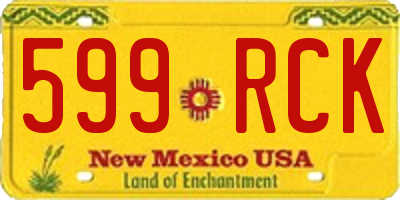 NM license plate 599RCK