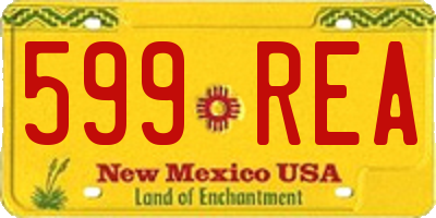 NM license plate 599REA