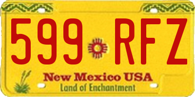 NM license plate 599RFZ