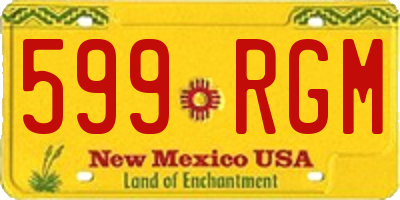 NM license plate 599RGM