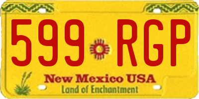 NM license plate 599RGP