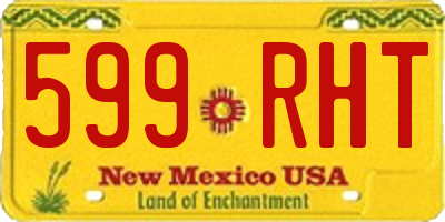 NM license plate 599RHT