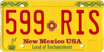 NM license plate 599RIS